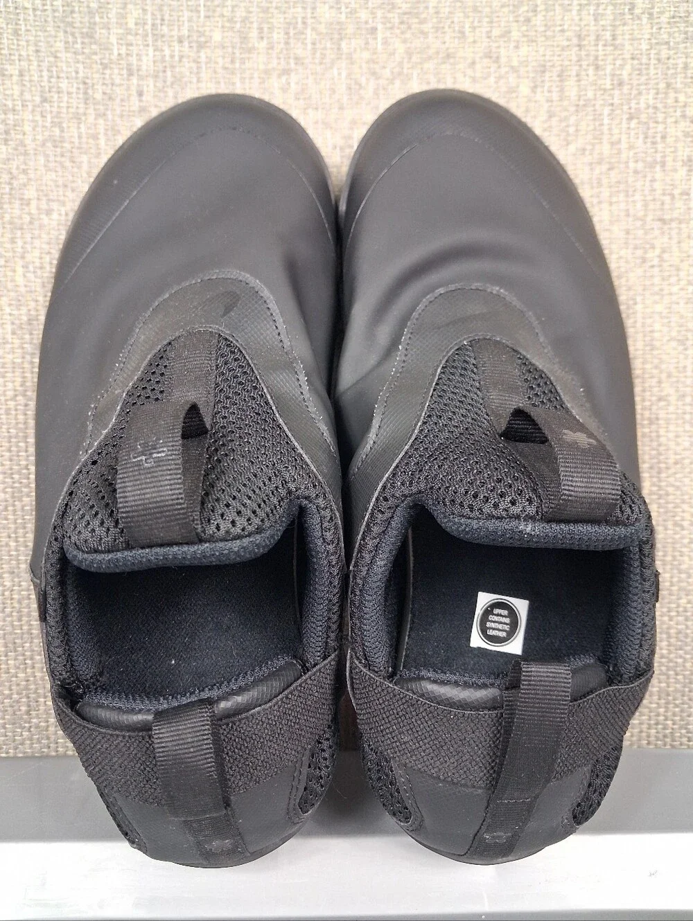 Nike Air Zoom Pulse Shoes Mens 7.5 Triple Black Nursing Medical Comfort Slip-On